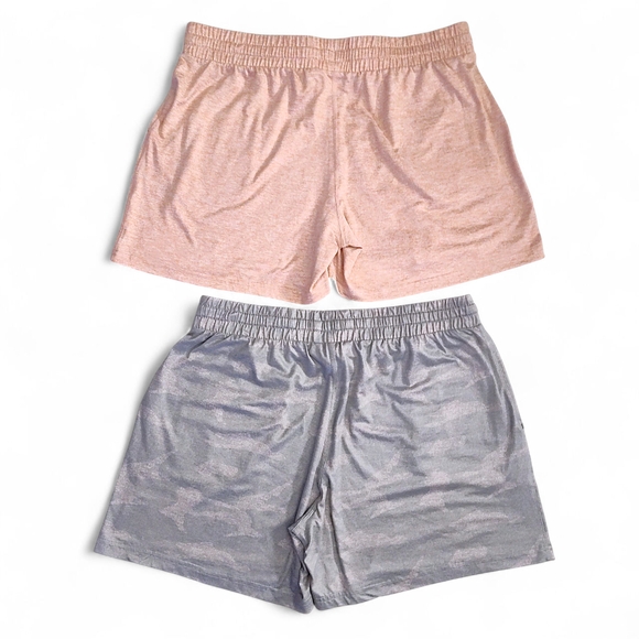 Pacific Trail Cozy Shorts Bundle 2 Pairs- Gray & Peach Pink Womens Size Large - Picture 6 of 11